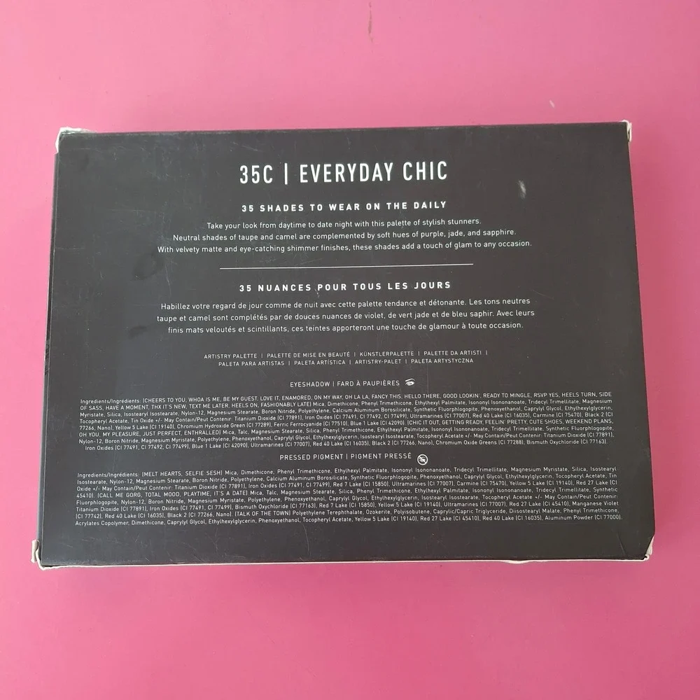 Morphe 35C Everyday Chic Artistry Eyeshadow Palette Matte Shimmer Discontinued